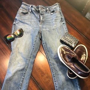 curvy high waist skinny ankle jeans